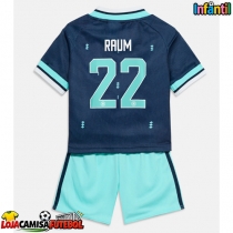 Camisa de Futebol Alemanha David Raum #22 Equipamento Secundário Infantil Mundo 2026 Manga Curta (+ Calças curtas)